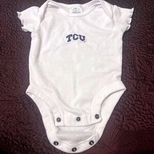 Rivalry Threads TCU Horned Frogs Baby Bodysuit Set 0-3M NCAA Purple White Infant